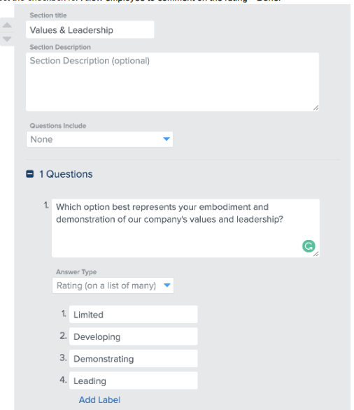 A screenshot of a questionnaire  Description automatically generated